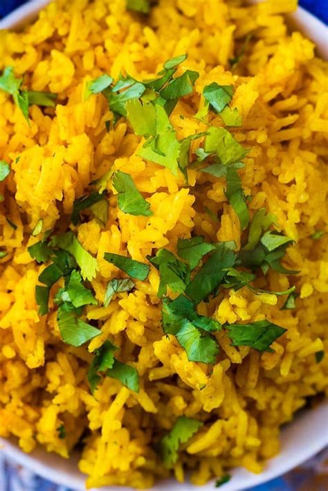 Colourful Turmeric Rice Is A Quick And Easy Side Dish That Will Bring