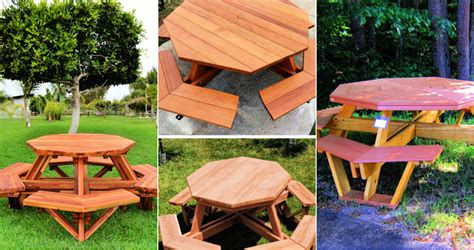 It was built for colonel john tayloe iii. 10 Easy Octagon Picnic Table Plans To Build For Garden