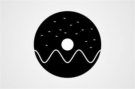 Doughnut Sprinkled Glyph Icon Graphic By Graphic Nehar · Creative Fabrica