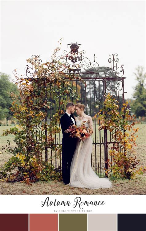10 Stunning Autumn Wedding Colour Palettes Chic Vintage