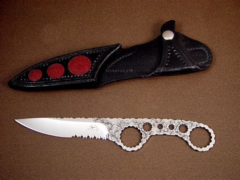 Shank Custom Handmade Skeletonized Knife By Jay Fisher