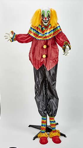 69 Standing Animated Clown Light Up Eyes