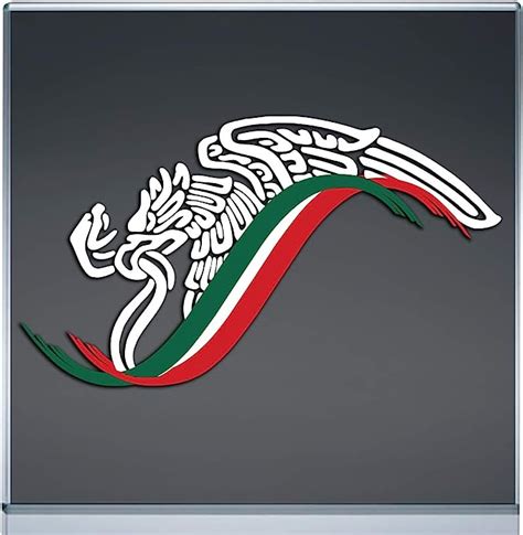 Amazon Mexican Eagle Flag Sticker Decal Mexico Aguila Mexicana Calcomania Gobierno Mexicano