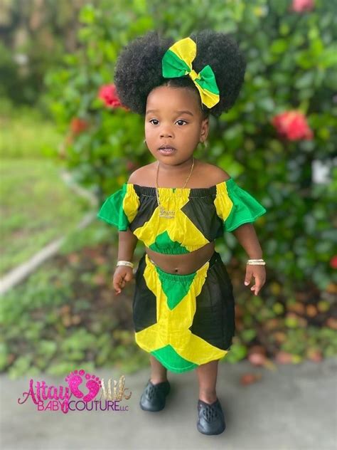 Jamaican Fly Dress 9 12 Months Jamaica Outfits Flag Outfit Fly Dressing