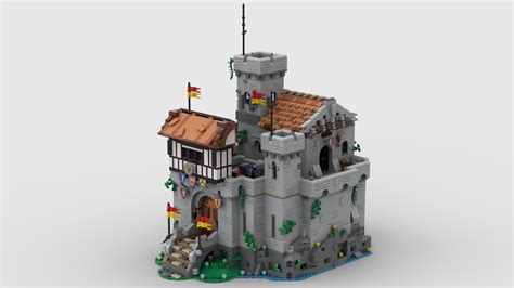 Lego Moc Lion Castle Outpost By Mocscout Rebrickable Build With Lego
