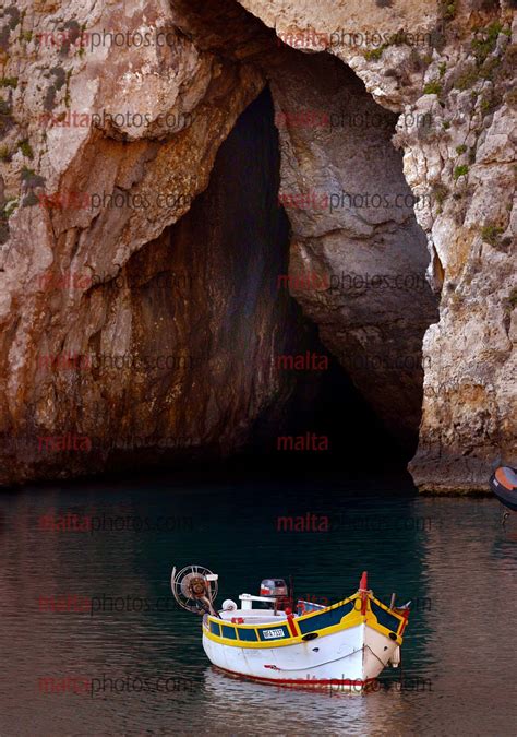Gozo Dwejra Inland Sea Cave Boat Malta Photos
