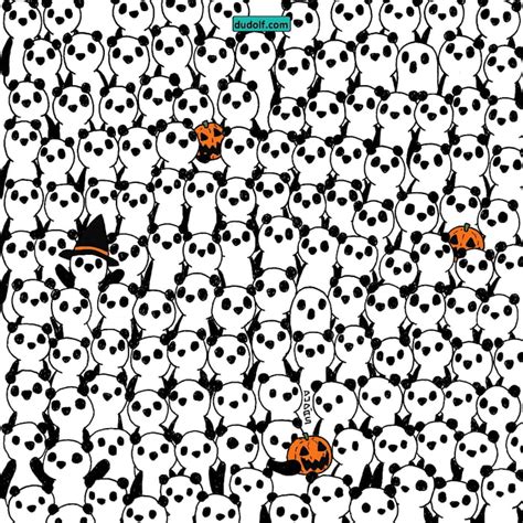 Can You Find Three Ghosts Among The Pandas El Rey Panda