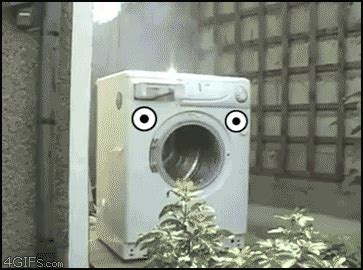 Poor Washing Machine Wtf Things With Faces Funny Gif Funny Pictures