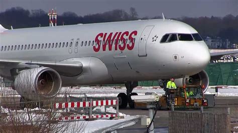 First Swiss Airbus A320 214 Sl With Sharklets Landing At Xfw Youtube