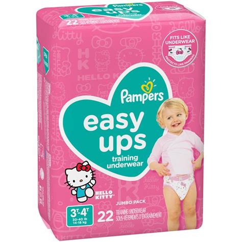Pampers Easy Ups Training Underwear Girls 3t 4t Jumbo Pack Hy Vee