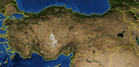 Turkey Satellite Map Map Of Turkey Satellite Western Asia Asia