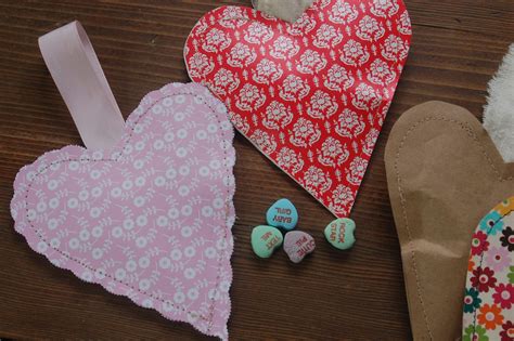 Fairview Farm Sewn Paper Heart Valentines