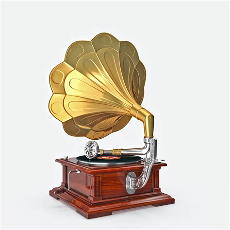 Phonograph v1 3D Model - FlatPyramid