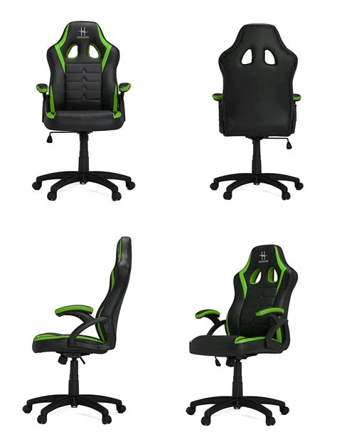 Buy Hhgears Sm115 Gaming Chair Black And Green Sm115bg Pc Case Gear