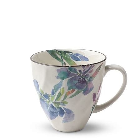 Floral Mug Made In Japan Available At Miya Tea Cups Purple Iris