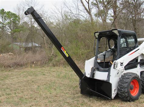 21′ Manual Telescopic Boom Pole Fits Skid Steer Quick Attach Skid