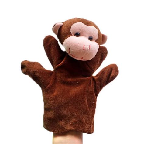 2017 New 1 Pc Monkey Puppet Plush Hand Puppetsstuffed Dollglove