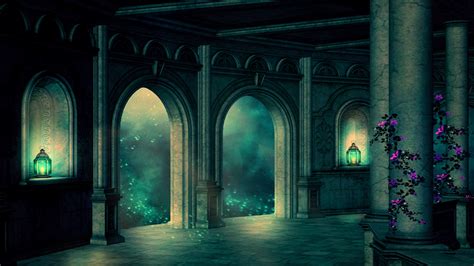 Inside A Fairytale Castle Wallpaper Backiee
