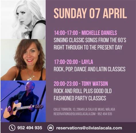 Sunday Sessions 7th April Olivia´s La Cala My Guide Marbella
