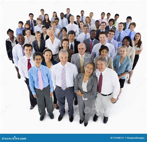 Large Group Of Diverse Business People Stock Image Image Of Adult