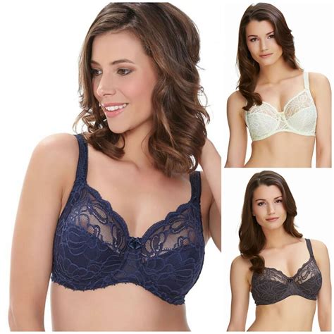women fantasie jacqueline lace underwired full cup side support bra fl9401 clothing shoes