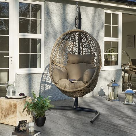 Empire patio wicker high back dining chair cork for sale. 2018 Indoor Or Outdoor Black Rattan Adult Swing Chair USA ...