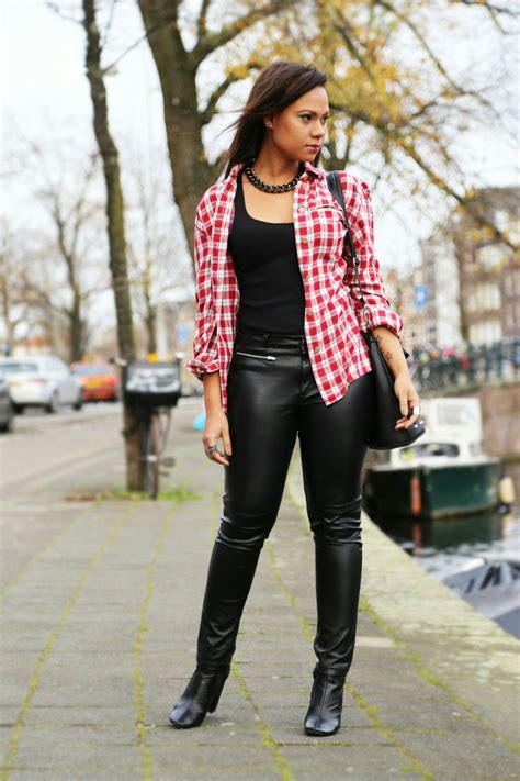 black leather pants outfits stylish and versatile fashion trend in 2023 fashion style