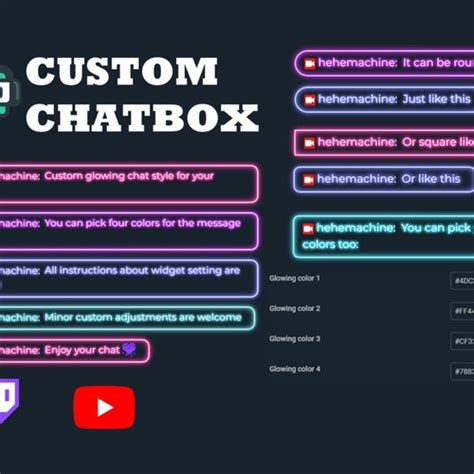 Pastel Cat Chat Box For Twitch Custom Stream Overlay Cute Etsy