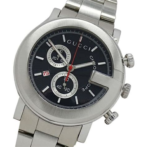 Used Gucci Gucci Watch Mens G Chrono Date Quartz Stainless Steel Ss