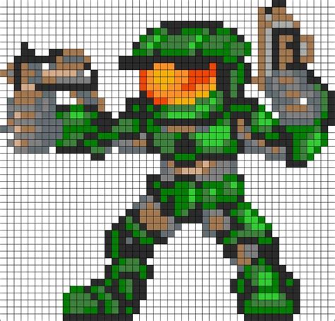 1000 Images About Halo Hama Beads On Pinterest Master Chief