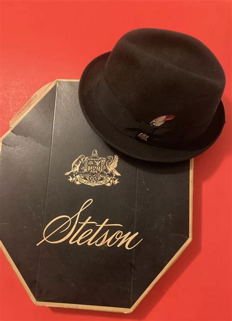 Stetson Hat Vintage Fedora With Stetson Box Wildcat D Gem