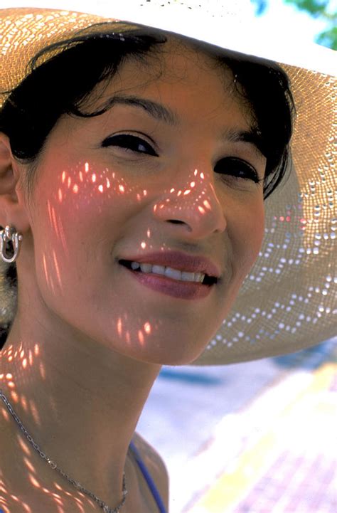 Pretty Woman In Straw Hat Photograph By Carl Purcell