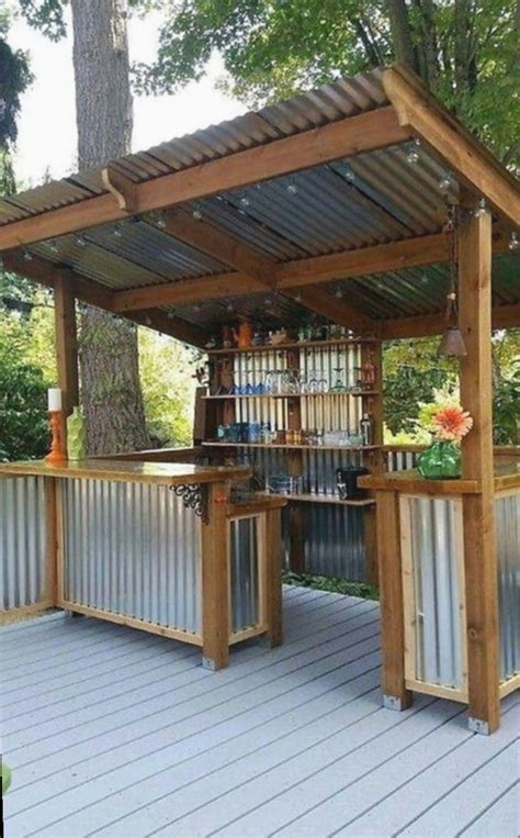 It also protects you from the harsh sunlight during the summer, as well as from sudden showers. Diy Outdoor Kitchen Shed #tinyhouselove #diy #architecture ...