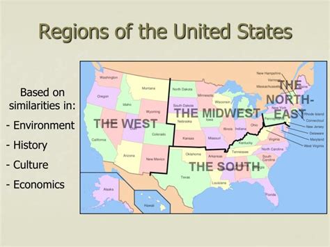 Ppt Regions Of The United States Powerpoint Presentation Free