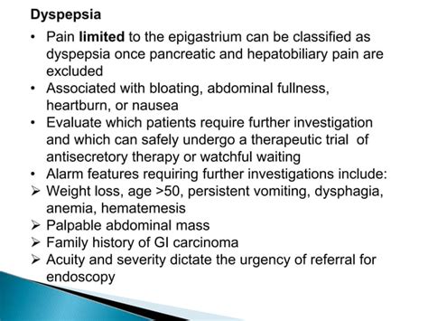 Epigastric Pain Differential Diagnosis Ppt