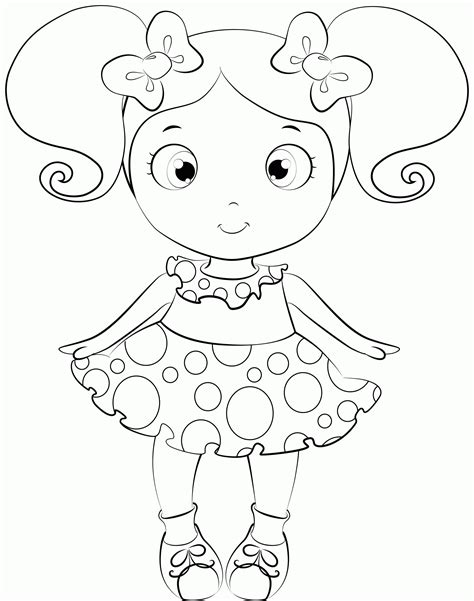What kind of animals are in baby coloring pages? Free Printable Baby Doll Coloring Pages - Coloring Home