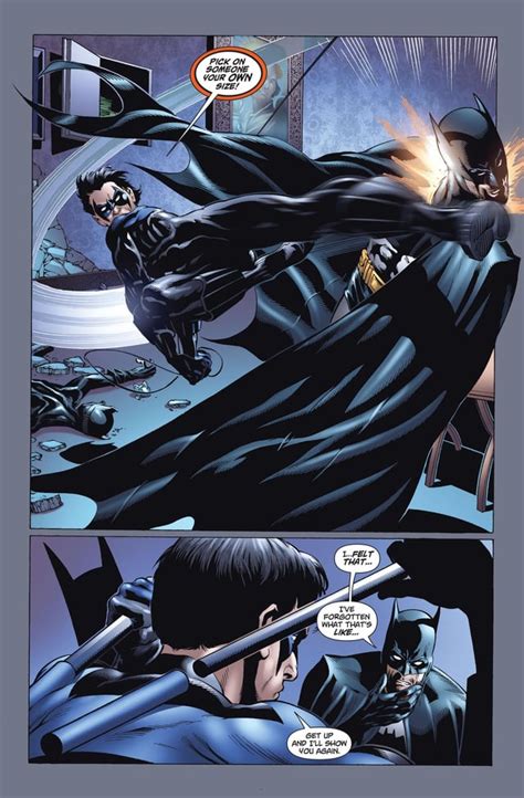 Friendly Reminder That Nightwing Stand His Own Againts A Batman With