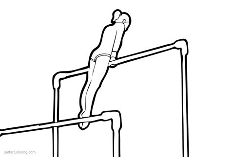 Dancing drawings art drawings sketches drawings camping crafts cute drawings gymnastics drawing tips color dance coloring pages. Gymnastics Coloring Pages Uneven Bars - Free Printable ...