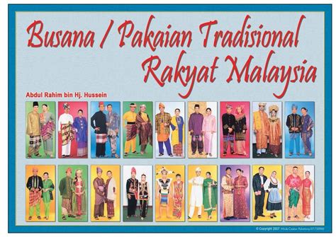 Pakaian Tradisional Malaysia Kartun Gambar Pelbagai K