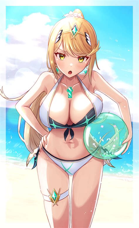 Hentai Blonde Girl Absurd Res Adapted Costume Alluring Ball Big Breasts Blonde Hair Breasts