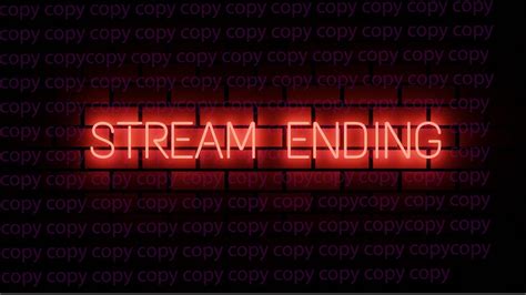 Twitch stream ending neon screen for streamers | Etsy