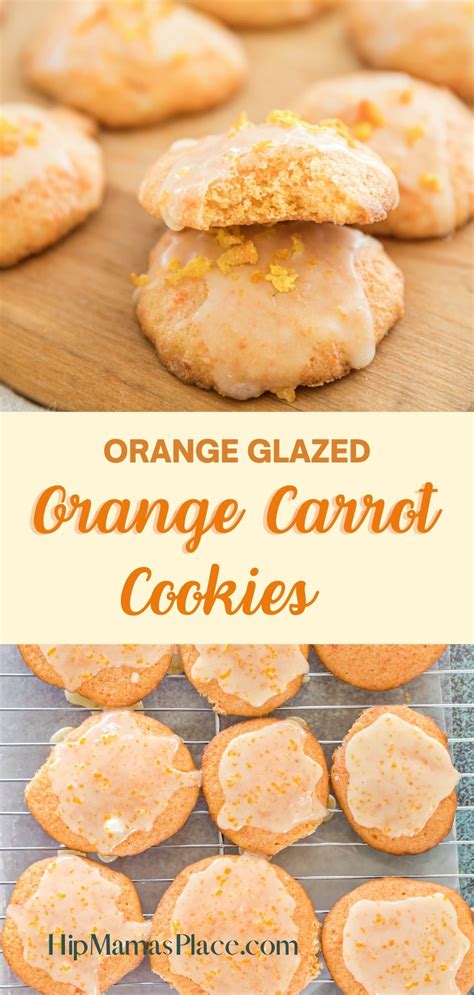 Glazed Orange Carrot Cookies Recipe Hip Mamas Place