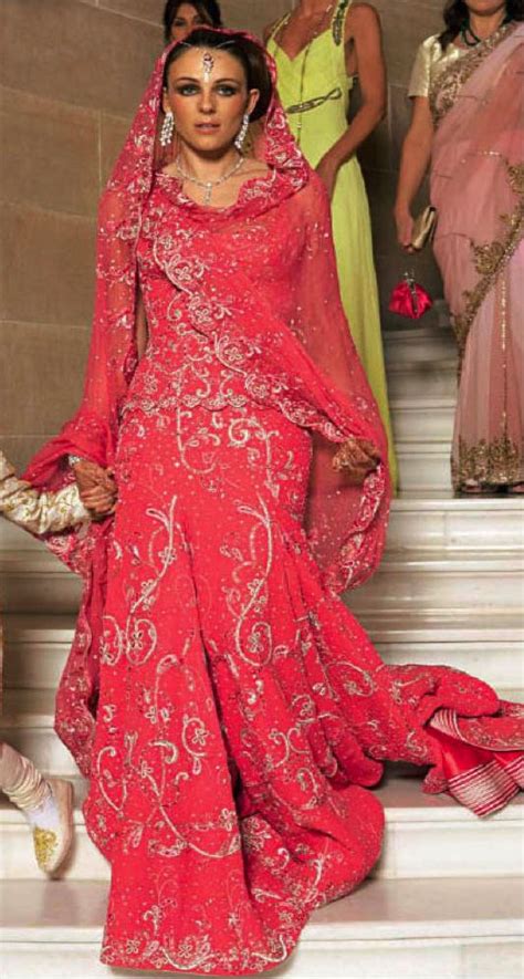 Liz Hurley In A Pink Wedding Lehenga Red Wedding Dresses Red Wedding