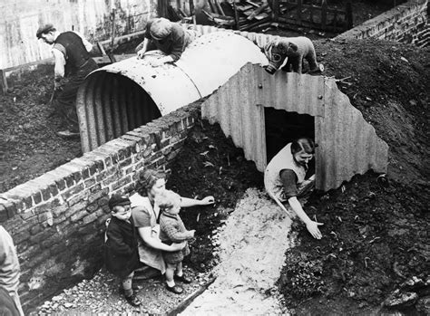 Backyard Bunkers Of The Blitz Pictures Of How London Families Lived In