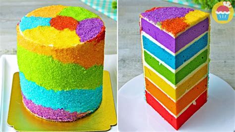 How To Make Rainbow Cake Decorating Ideas And More By Nyam Nyam Youtube