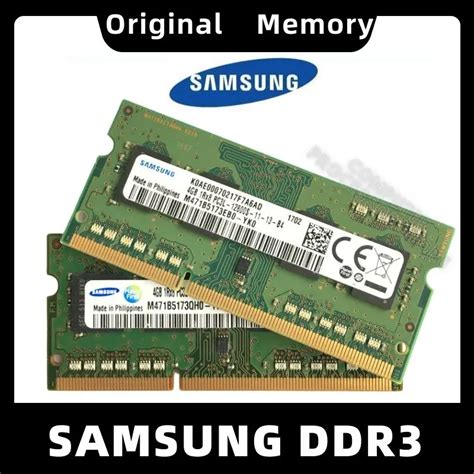 Samsung Memoria Ram Para Ordenador Port Til 2gb 4gb 8gb 1066mhz Ddr3 Ddr3l Pc3 8500s 10600s