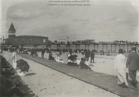 Item 28719 Boardwalk Old Orchard Beach 1912 Vintage Maine Images