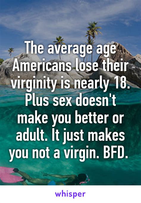 Average Age American Loses Virginity