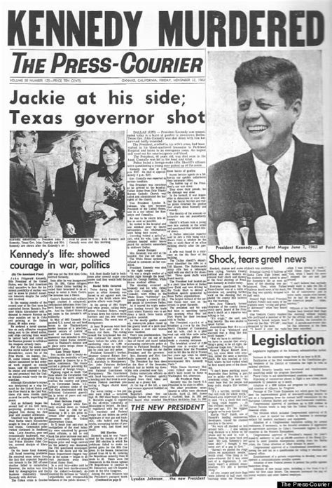 What Newspapers Looked Like The Day Kennedy Was Shot Historical News Kennedy Kennedy