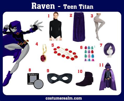 Teen Titans Raven Costume Halloween Costume Guide